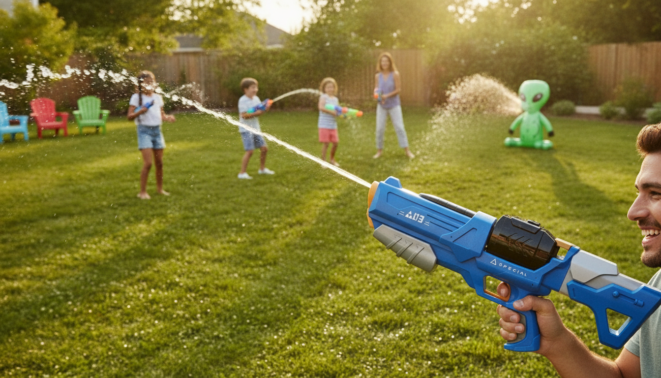 10M Electric Rechargeable Water Blaster for Backyard Battles