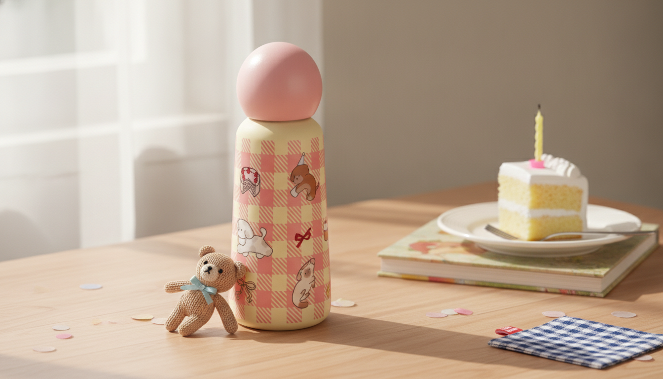 Cute Bear 12oz Vacuum Thermos Tumbler for Kids